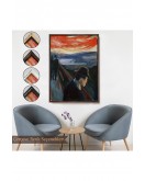 Çerçeveli Edvard Munch - Çaresizlik Tablosu - Despair-8108