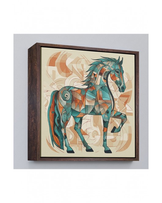 Çerçeveli Picasso Tarzı Renkli Tablosu-8301