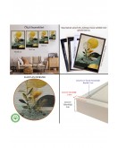 Çerçeveli Renkli Soyut Tablo-8015