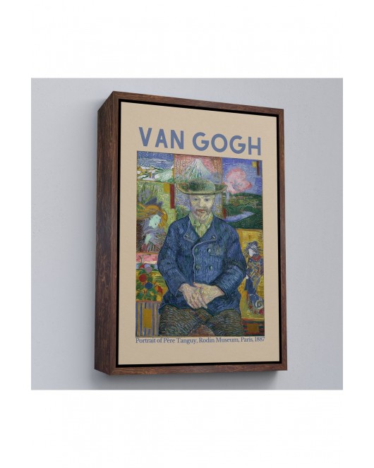 Çerçeveli Vincent Van Gogh - Bildnis'İn Babası Tanguy Tablo-8050