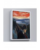 Çerçeveli Edvard Munch - Çaresizlik Tablosu - Despair-8108