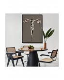 Çerçeveli Alışveriş Torbalı İsa Tablosu - Christ With Shopping Bags-8094