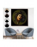 Çerçeveli Caravaggio - Medusa Tablosu-8350