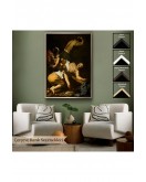 Çerçeveli Caravaggio - Aziz Petrus'Un Çarmıha Gerilmesi Tablosu - Crucifixion Of Saint Peter-8106