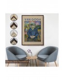 Çerçeveli Vincent Van Gogh - Bildnis'İn Babası Tanguy Tablo-8050
