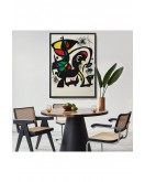 Çerçeveli Joan Miro - Acıtmadan Vurun Tablosu-8096