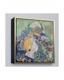 Çerçeveli Gustav Klimt Baby Cradle - Bebek Beşiği Tablosu-8313
