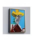 Çerçeveli Pablo Picasso - Adamın Büstü Tablosu - Buste D'Homme-8085