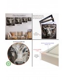 Çerçeveli Taşlar İle Yapılmış İnek Yüzü Tablosu-8335