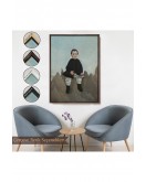 Çerçeveli Henri Rousseau - Kayaların Üzerindeki Çocuk Tablosu - Boy On The Rocks-8083
