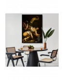 Çerçeveli Caravaggio - Aziz Petrus'Un Çarmıha Gerilmesi Tablosu - Crucifixion Of Saint Peter-8106