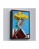 Çerçeveli Pablo Picasso - Adamın Büstü Tablosu - Buste D'Homme-8085