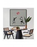 Çerçeveli Banksy No Ball Games Tablosu-8352