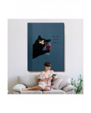 Çerçeveli Fuck That Shit Kedi Tablosu-7941