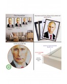 Çerçeveli Vladimir Putin - Rusya Devlet Başkanı Tablosu-7958