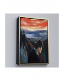 Çerçeveli Edvard Munch - Çaresizlik Tablosu - Despair-8108