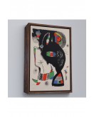 Çerçeveli Joan Miro - 42 Rue Blomet Tablo-8048
