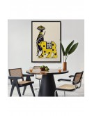 Çerçeveli Augustus Jansson - Queen City Mürekkep Tablo-8072