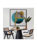 Çerçeveli Soyut Geometri Dekoratif Tablosu-8308