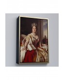 Çerçeveli Franz Xaver Winterhalter - Kraliçe Victoria Tablosu - Queen Victoria-8038