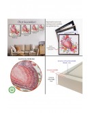 Çerçeveli Çiçekli Kalp Tablosu - Kalp Doktoru Hastanesi Hediyesi-8304