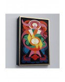 Çerçeveli Auguste Herbin - Soyut Sanat Kompozisyon Tablosu-8100
