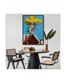 Çerçeveli Pablo Picasso - Adamın Büstü Tablosu - Buste D'Homme-8085