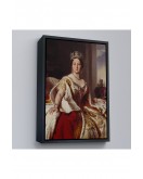 Çerçeveli Franz Xaver Winterhalter - Kraliçe Victoria Tablosu - Queen Victoria-8038