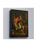 Çerçeveli Gustave Courbet -Avdan Sonra Tablo - After The Hunt-8055