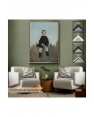 Çerçeveli Henri Rousseau - Kayaların Üzerindeki Çocuk Tablosu - Boy On The Rocks-8083
