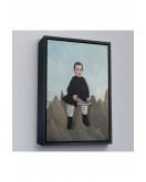 Çerçeveli Henri Rousseau - Kayaların Üzerindeki Çocuk Tablosu - Boy On The Rocks-8083
