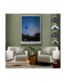 Çerçeveli Vincent Van Gogh - Parlak Yıldızlı Gökyüzü Tablo - Brillant Starry Sky-8049
