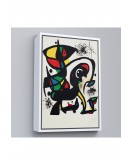 Çerçeveli Joan Miro - Acıtmadan Vurun Tablosu-8096