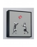 Çerçeveli Banksy No Ball Games Tablosu-8352