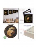 Çerçeveli Caravaggio - Medusa Tablosu-8350