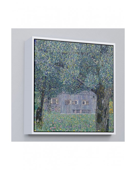 Çerçeveli Gustav Klimt'İn Avusturya'Daki Çiftlik Evi Tablosu-8343