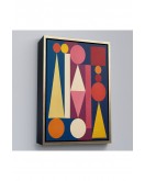 Çerçeveli Auguste Herbin - Dimanche Tablo-8111