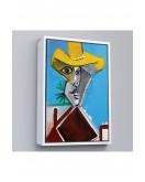 Çerçeveli Pablo Picasso - Adamın Büstü Tablosu - Buste D'Homme-8085