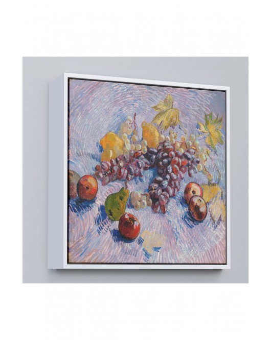 Çerçeveli Vincent Van Gogh Üzüm Limon Armut Ve Elmalar Tablo-8360