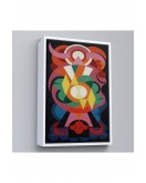 Çerçeveli Auguste Herbin - Soyut Sanat Kompozisyon Tablosu-8100