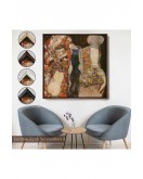 Çerçeveli Gustav Klimt - Die Braut Unvollende Tablosu-8339