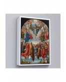 Çerçeveli Albrecht Dürer - Üçlü Birliğin Hayranlığı Tablo - Adoration Of The Trinity-8054