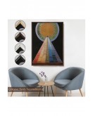 Çerçeveli Hilma Af Klint - Altarpiece, Grup X, Sayı 1 Tablosu-8058