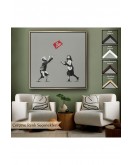 Çerçeveli Banksy No Ball Games Tablosu-8352