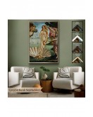Çerçeveli Sandro Botticelli, Venüs'Ün Doğuşu Tablosu - The Birth Of Venus-8109