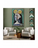 Çerçeveli Pablo Picasso - Jaqueline Roque Portre Tablosu-8087