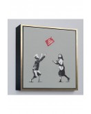 Çerçeveli Banksy No Ball Games Tablosu-8352