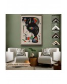 Çerçeveli Joan Miro - 42 Rue Blomet Tablo-8048