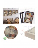 Çerçeveli Boks Eldivenli Sevimli Kedi Tablosu-7997