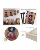 Çerçeveli Sansalyede Oturan Adam Pop Art Tablo-7978